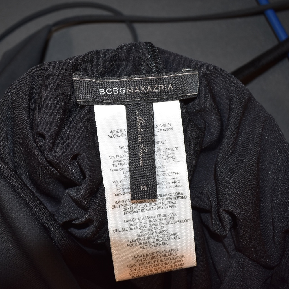 BCBGMaxAzria Black Strappy Jersey Dress - Picture 6 of 6